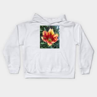 Flamboyant Parrot Tulip Kids Hoodie